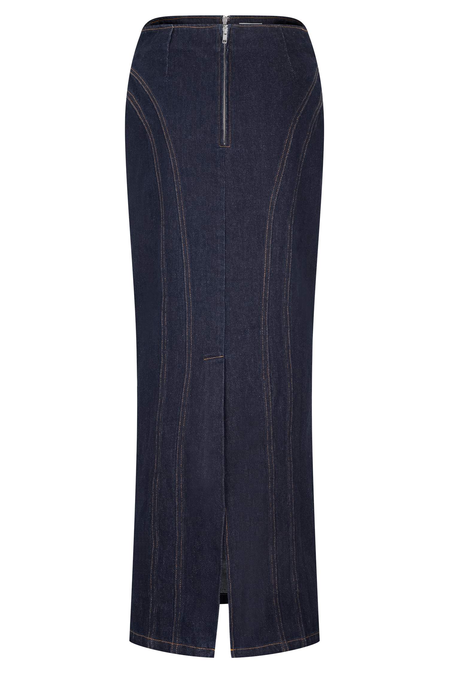 Alma Denim Maxi Skirt - Indigo Blue