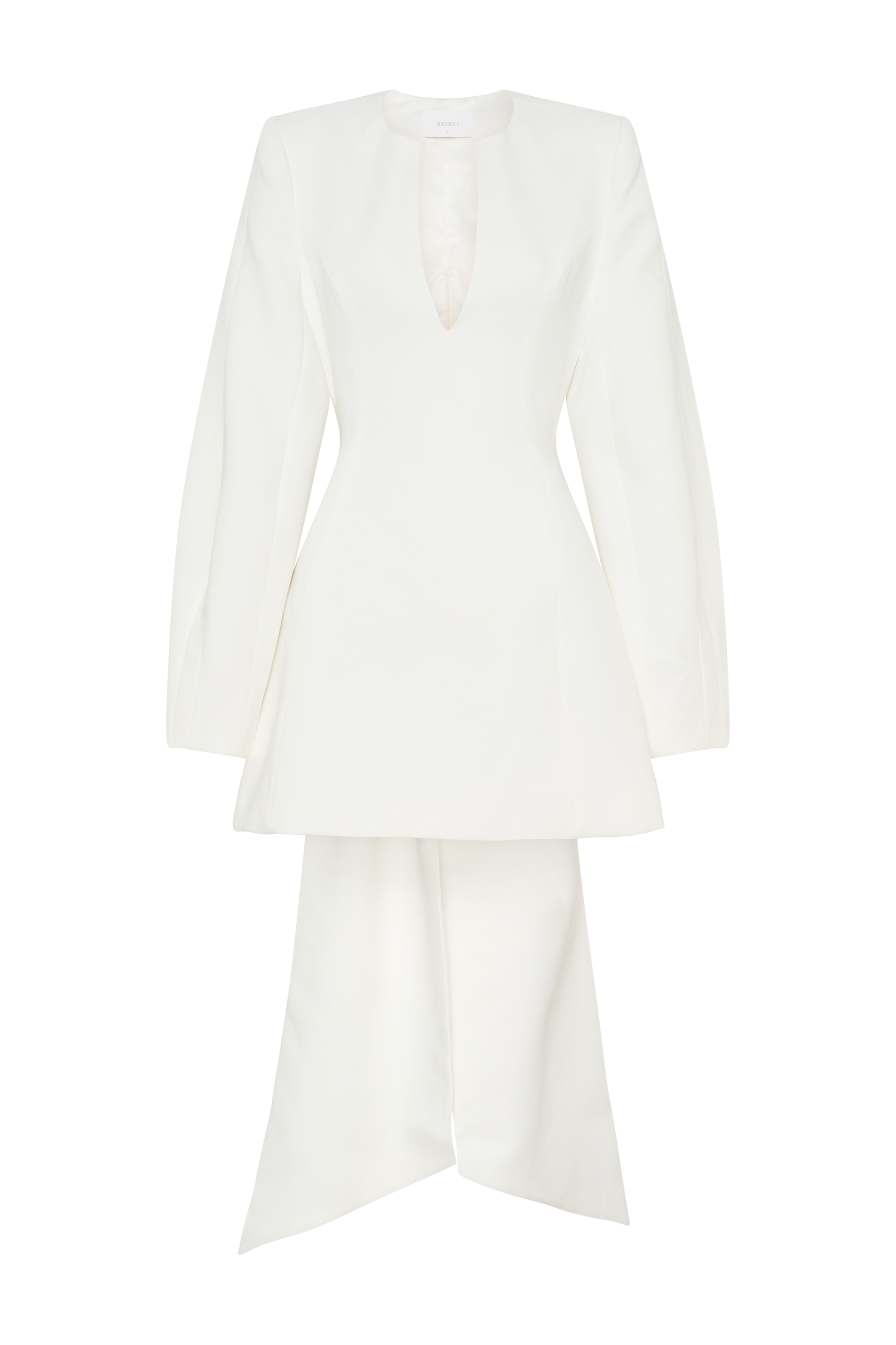 Rosanna Suiting Bow Mini Dress - Ivory